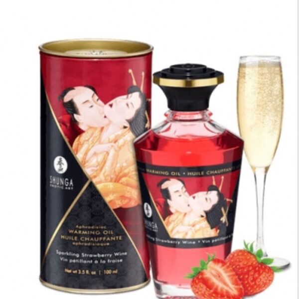 LUBRICANTE COMESTIBLE EFECTO TERMICO STRAWBERRY WINE SHUNGA