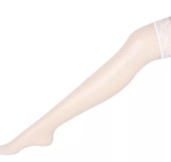 MEDIAS BLANCA RED CON SILICONA
