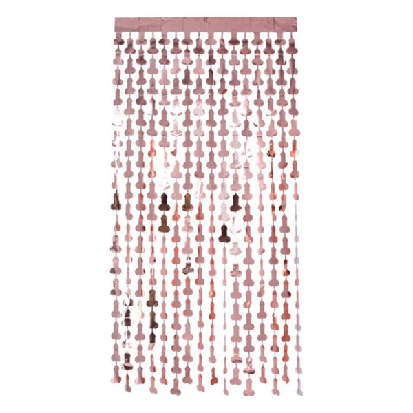cortina lamina de pene oro rosa de 190x91 cm 216767