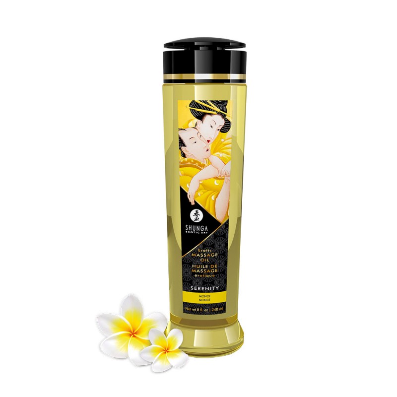 aceite de masaje shunga serenity monoi