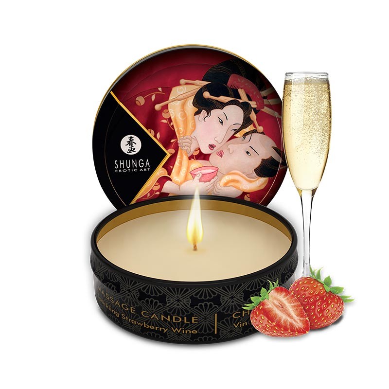 vela-de-masaje-shunga-frutillas-con-champana vela de masaje shunga frutillas con champana