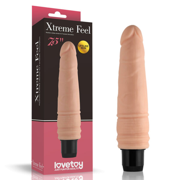 LOVETOY 19 cm Xtreme Feel Cyberskin Vibrator LV1001